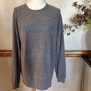 Peloton Heather Gray Crewneck Sweater/sweatshirt very soft.